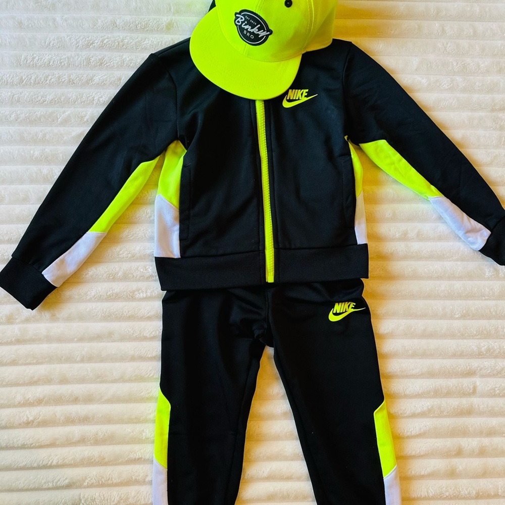 Nike Black Jacket with Neon Accents